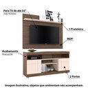 Ver imagem 2 de Rack com Painel Yara para Tv com 55 - Nogueira/off White