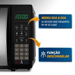 Microondas Mondial 21 Litros Preto Tira Odor Mo0121b 110v - 10