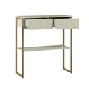 Ver imagem 3 de Aparador Industrial Dijon 2 Gavetas Off White - Olivar Móveis