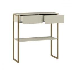 Aparador Industrial Dijon 2 Gavetas Off White - Olivar Móveis - 3