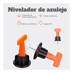 Kit Nivelador Piso e Porcelanato Fácil Rápido Reutilizável - 5