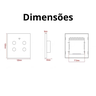 Smart Interruptor Inteligente Wi-fi 4 Canais/teclas Touch Branco para Automação - 2