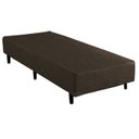 Ver imagem 1 de Base Cama Box Solteirão Suede Marrom 37x108x188 An