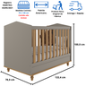 Berço Americano 100% Mdf 3 em 1 Mini Cama Montessoriana - 5
