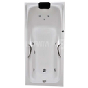 Ver imagem 1 de Banheira Retangular Manaus COMPLETA com hidro em acrílico  220V