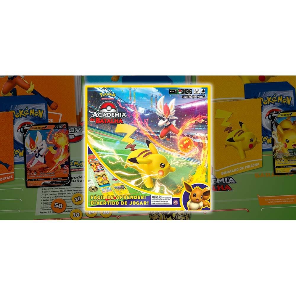 Pokémon Academia De Batalha Jogo com 180 Cartas - Copag - Sama