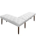 Ver imagem 2 de Canto Alemão Suede Branco Assento 1,20x0,75 - Dominic Decor