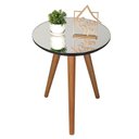 Ver imagem 5 de Conjunto 2 Mesas Laterais com Tampo Espelhado 100% MDF 60x40cm e 50x40cm Pés Palito Preto