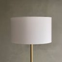 Ver imagem 5 de Luminária de Chão Piso Abajur Altura 1,6m Alumínio com Cúpula Redonda Ref 88 Dourado Cup Branco