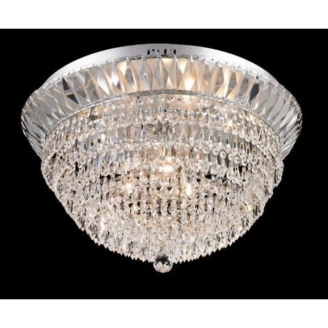 Plafon Cristais Cromado 61cm 9g9 Pe-031/9.6 Mais Luz