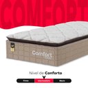 Ver imagem 4 de Colchão Solteiro Comfort Class Pillow Top 28x88x188cm - Bege - e-Shop Casa