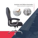 Ver imagem 3 de Cadeira Escritório com Molas Ensacadas Modelo Presidente Premium Couro Sintético Oc 500 Cor Preto