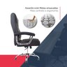 Cadeira Escritório com Molas Ensacadas Modelo Presidente Premium Couro Sintético Oc 500 Cor Preto - 5