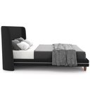 Ver imagem 7 de Cabeceira Casal Nilo 140cm com Cama Pés Madeira Suném P05 Veludo Preto - Lyam Decor