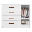 Ver imagem 5 de Cômoda para Quarto Infantil 110cm 1 Porta Nelly Branco Z49 - Mpozenato
