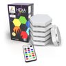 Kit 6 Luminária Arandela Modular Hexa LED Colorida RGB Touch Decorlaser - 3