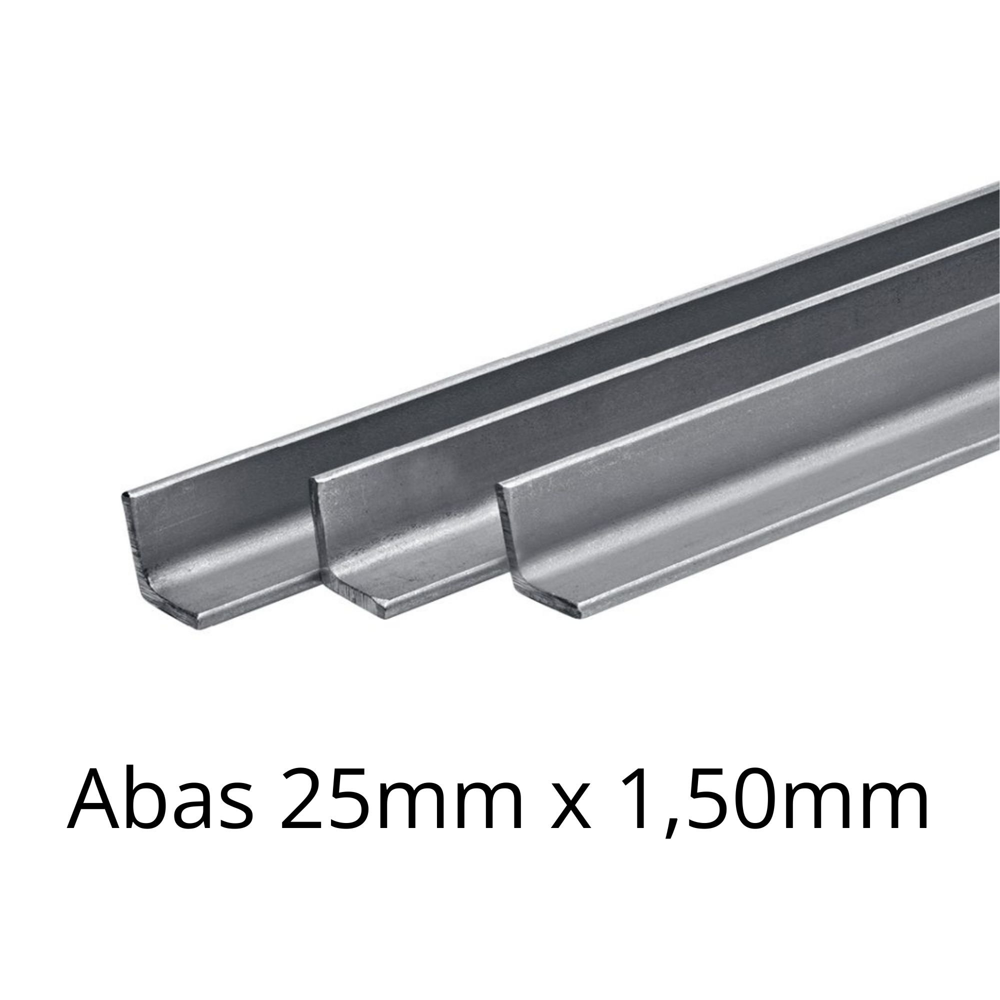 Cantoneira Inox - 25mm X 25mm X 1,50mm - Escovado - 50 Cm - 1
