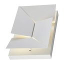 Ver imagem 2 de Arandela de Parede Led Lozo Duo Retangular 3000k 4w Bivolt 20x30cm Metal e Acrílico Branco - Nordeco