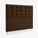 Ver imagem 2 de Cabeceira Cama Box Casal Estofada Paris Suede Marrom 1,40 Rbl