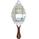 Ver imagem 1 de Espelho de mao provencal 39x14 Lins Pegui:prata