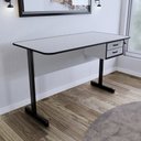 Ver imagem 3 de Mesa Escrivaninha para Escritório Economica com 2 Gavetas 1,50 X 0,60