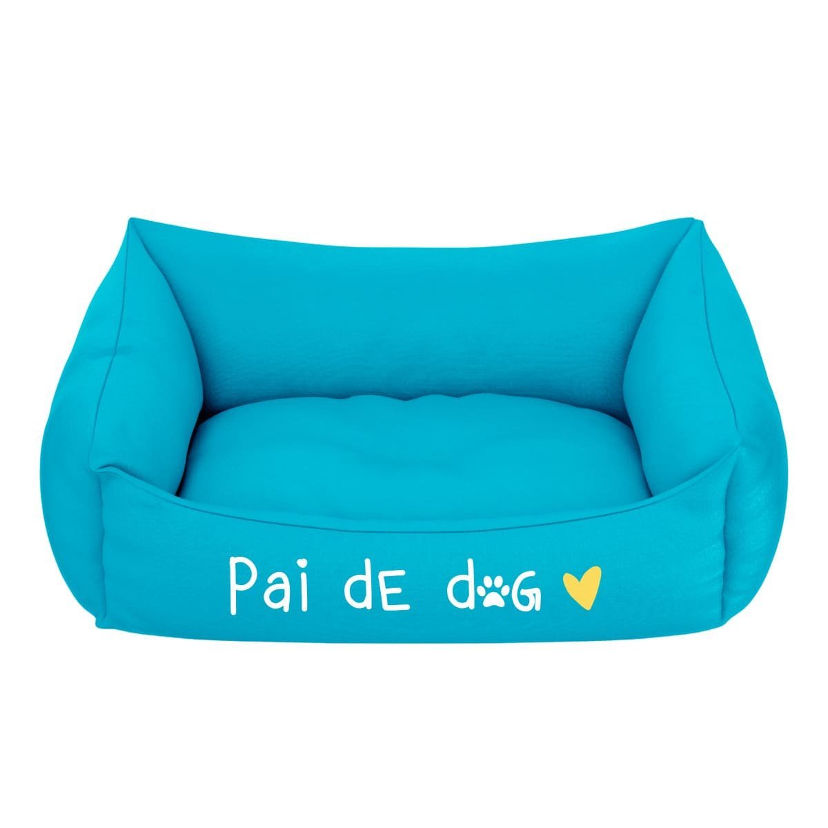 Kit Cama Pet Para Cachorro Gato Filhote Pai De Dog:Azul