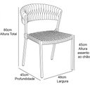 Ver imagem 2 de Cadeira Laguna Corda Náutica em Alumínio Área Trama