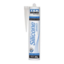 Kit 6 Silicone Adesivo Acético Multiuso Branco 280g Tekbond - 2