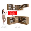 Ver imagem 6 de Armário de Cozinha Completa de Canto 349cm Rustic Glamy Madesa 01