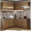 Ver imagem 1 de Armário de Cozinha Completa de Canto 349cm Rustic Glamy Madesa 01