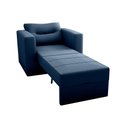 Ver imagem 3 de Sofá Cama Solteiro para Decoração Quarto Confortável - Suede - Sv Decor:azul Marinho