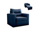Ver imagem 1 de Sofá Cama Solteiro para Decoração Quarto Confortável - Suede - Sv Decor:azul Marinho