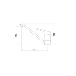 Monocomando para Cozinha 7002 C 55 CX Meber Metais - 2