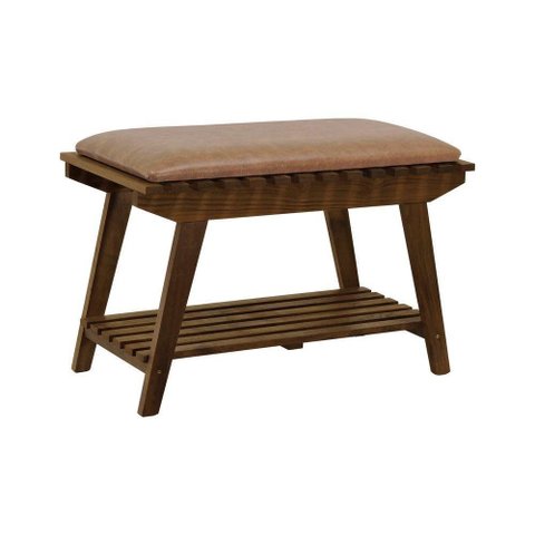 Banco Sapateira Summer 1 Prateleira 70cm Madeira Maciça Imbuia Decorise
