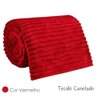 Cobertor Manta Casal Soft Canelada 2,20m X 1,80m Califórnia Cor Vermelho - 3