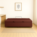 Ver imagem 4 de Cama Box Solteiro Baú Suede Marrom – 88x188x35