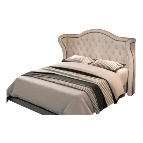Cabeceira para Cama King 195 Cm Monaco - Veludo Bege