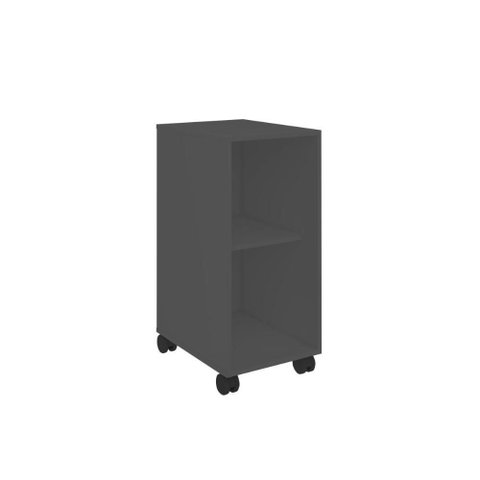 Balcão Multiuso com Rodízios 35 Cm 1 Porta Bertolini - Grafite