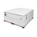 Ver imagem 1 de Cama Box Queen + Colchão Molas Pocket Topazio Donatello 158x198x64cm