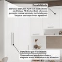 Ver imagem 5 de Quarto de Canto Casal com Guarda Roupas Cabeceira e Escrivaninha Alpes Luciane Móveis