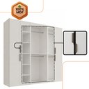 Ver mais imagens de Guarda Roupa Casal Modulado Versa em MDF 6 Portas com 8 Prateleiras e 4 Cabideiros