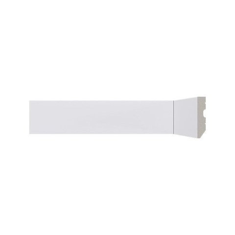 Rodapé 697 Essence Branco Liso 05cm Santa Luzia - 2,40m