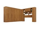 Ver imagem 2 de Guarda-Roupa Casal Modulado de Canto com 13 Portas Espaço para Cama Multimóveis Cinamomo
