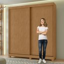 Ver imagem 7 de Guarda Roupa Flex 2 Portas de Correr 2 Gavetas 215x179,6cm Lani Móveis Lopas