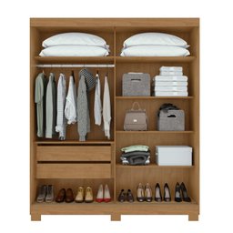 Guarda Roupa Flex 2 Portas de Correr 2 Gavetas 215x179,6cm Lani Móveis Lopas - 8 Guarda Roupa Flex 2 Portas de Correr 2 Gavetas 215x179,6cm Lani Móveis Lopas - 8