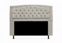 Ver imagem 4 de Jogo Cabeceira Geovana + Calçadeira Fênix Solteiro 90cm Suede Bege - LM DECOR