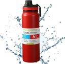 Ver imagem 5 de 1000ml Super Garrafa Térmica Espacial Quente Frio 24h com Isolamento Duplo Vermelho