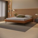 Ver imagem 1 de Base Bi Partida Slim Casal em Couro Ecológico Pu sem Cabeceira - Skybox