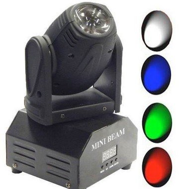 Mini Moving Beam 12w 1 Led Rgbw 3w Iluminação Profissional Dmx Balada Festa Dj Display Bivolt - 4