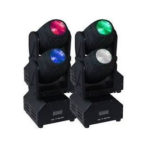 Mini Moving Beam 12w 1 Led Rgbw 3w Iluminação Profissional Dmx Balada Festa Dj Display Bivolt